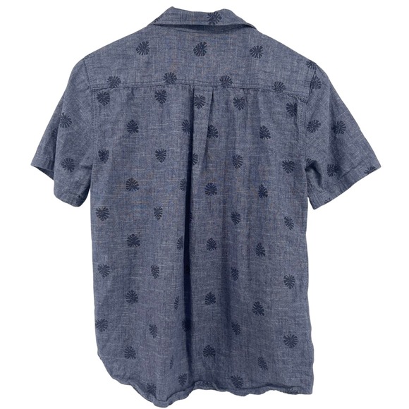 Tommy Bahama Button Up Shirt Leaf Print Short Sleeve Kids XXL - Picture 6 of 6